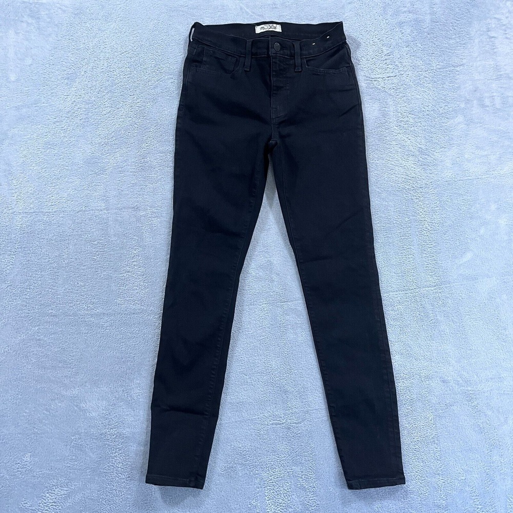 Madewell Roadtripper Jeans Women's‎ 26 Skinny Black Denim Stretch